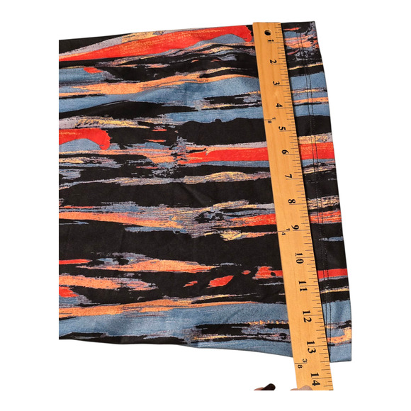 Arolina Womens Wide Leg Pants Size Large Multicolor Eclectic Colorful Artsy - Picture 8 of 8